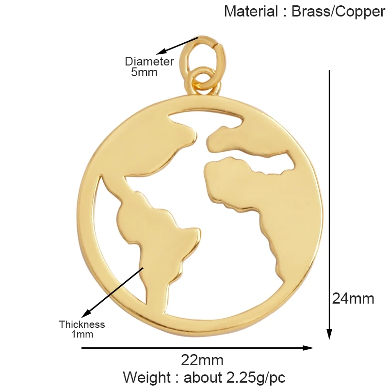 Trendy Triangle Oval Round Dice Geometry Charm Pendant,18K Gold Plated Necklace Bracelet for Jewelry Findings Daily Supplies