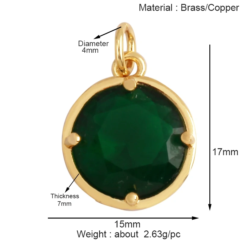 Trendy Rainbow Zircon Pearl Shell Love Heart Charm Pendant,Creative Angel 18K Gold Plated Jewelry Findings Accessories Supplies