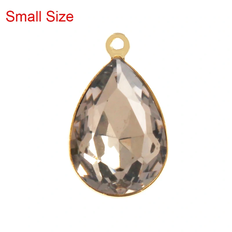 Geometry Bezel Charm Pendant with Glass,Earring Attachment,18K Gold Plated CZ Micro Pave Jewelry Findings Accessories Supplies