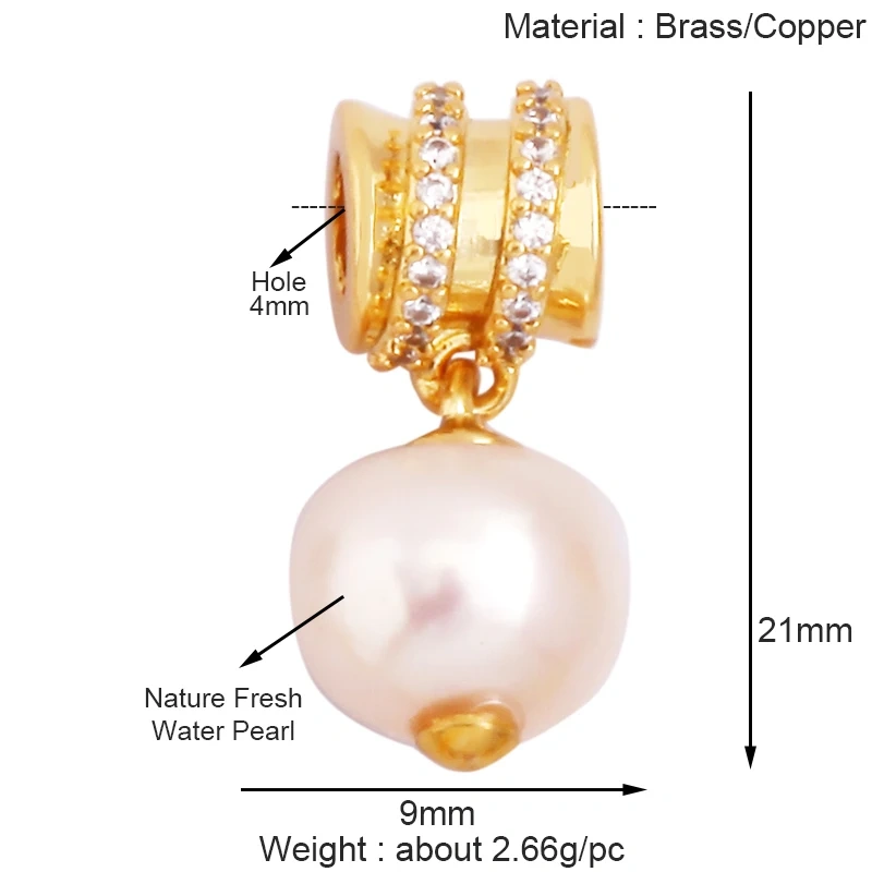Classics Fashion Pearl 18K Gold Plated Bowknot Charm Pendant,Bracelet Earring Necklace Components Jewelry Findings Supplies