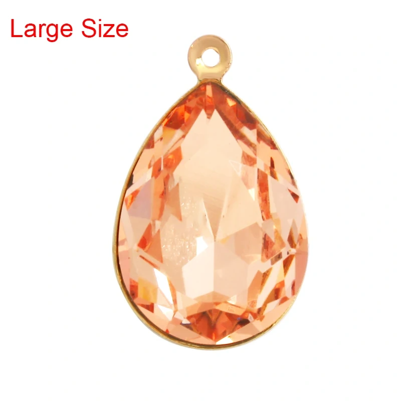 Geometry Bezel Charm Pendant with Glass,Earring Attachment,18K Gold Plated CZ Micro Pave Jewelry Findings Accessories Supplies