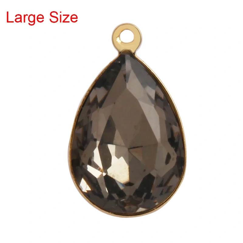 Geometry Bezel Charm Pendant with Glass,Earring Attachment,18K Gold Plated CZ Micro Pave Jewelry Findings Accessories Supplies