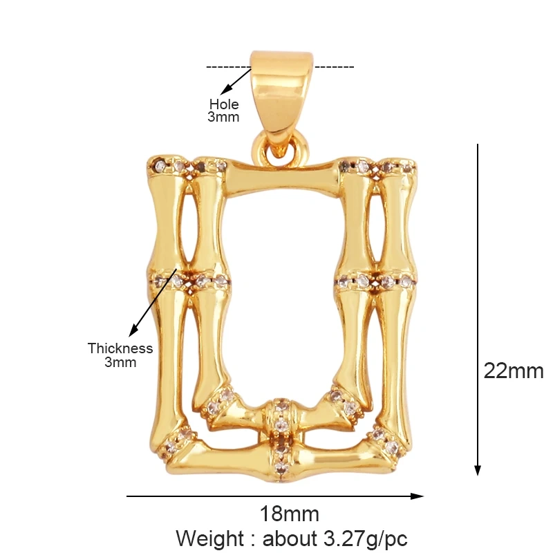 Trendy Perfume Bottle Coffee Cup Wine Glass Charm Pendant,18K Gold Plated Necklace Bracelet for Jewelry Findings Daily Supplies M18