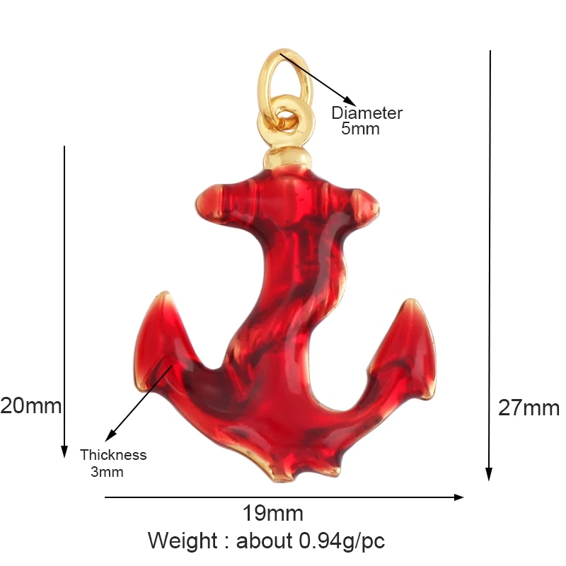 Trendy Multicolor Enamel Scallop Starfish Dolphin Seahorse Charm Necklace Pendant,Summer Beach Holiday Jewelry Components Supply L34