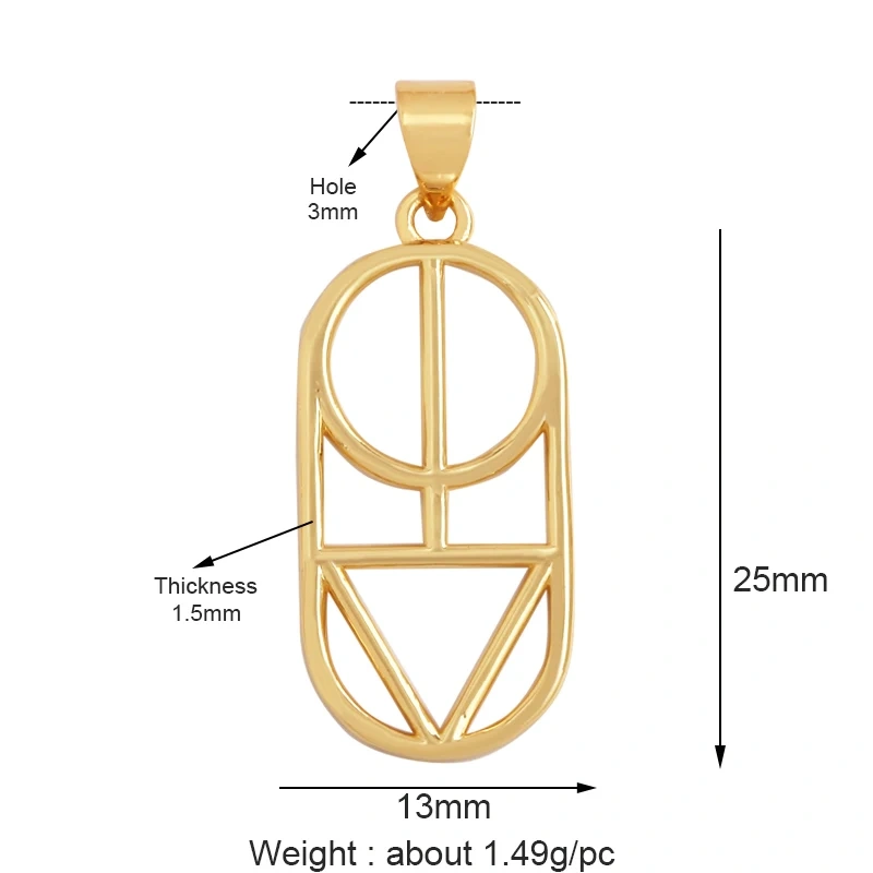 Trendy Perfume Bottle Coffee Cup Wine Glass Charm Pendant,18K Gold Plated Necklace Bracelet for Jewelry Findings Daily Supplies M18