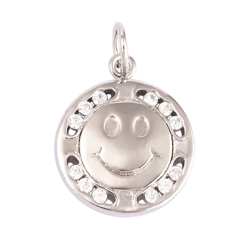 Happy Cry Face Expression Emotion  Love Call Me  Charm Pandent in Gold Colour, Jewelry Necklace Bracelet Making Supplies L92