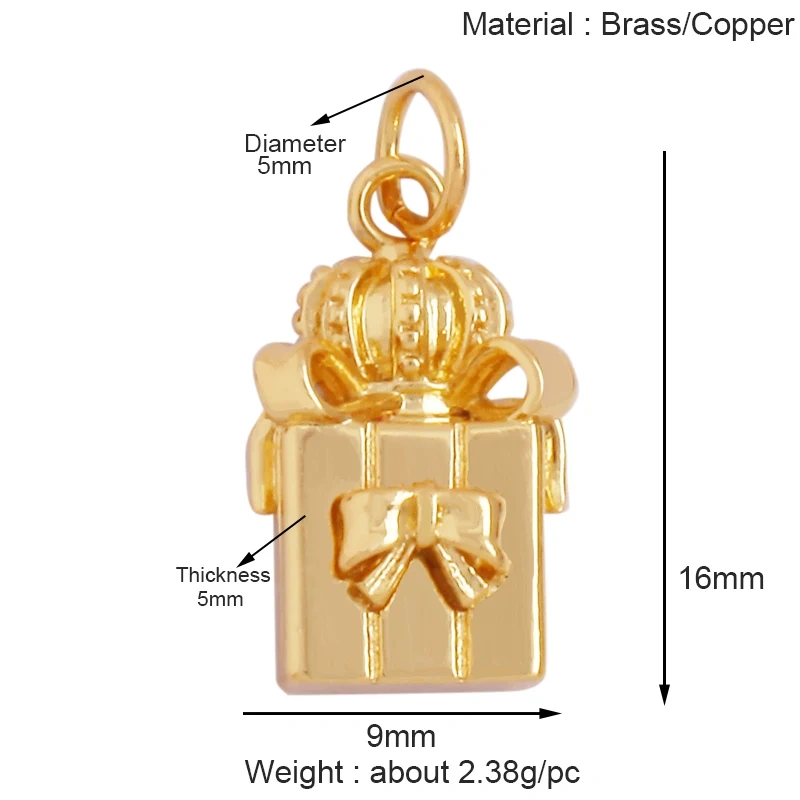 Trendy Motorbike Aircraft Cap Bag Glove Mask Charm Pendant,18K Gold Plated Necklace Bracelet Jewelry Findings Daily Supplies K41