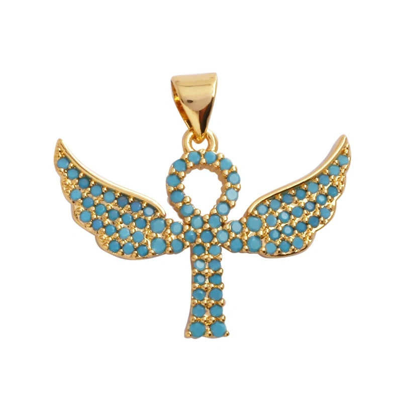 Trendy Star Moon Colorful Charm Pendant,Mini Five-Pointed Star 18K Gold Cubic Zirconia CZ Paved,Jewelry Necklace Accessories L09