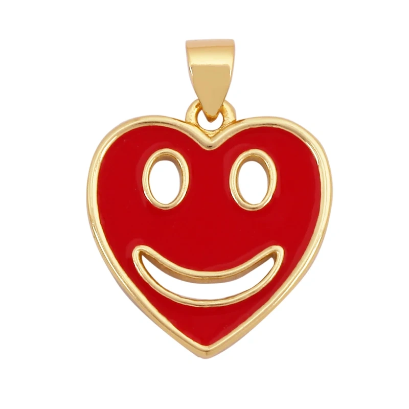 New Style Number Eleven Happy Face Round Charm Pendant,Fashion Zircon Necklace Bracelet Pendant Handmade Jewelry Accessories M61