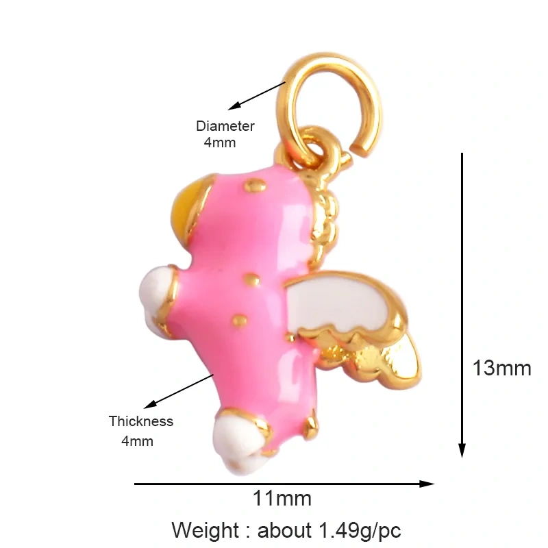 Trendy Star Moon Colorful Charm Pendant,Mini Five-Pointed Star 18K Gold Cubic Zirconia CZ Paved,Jewelry Necklace Accessories L09