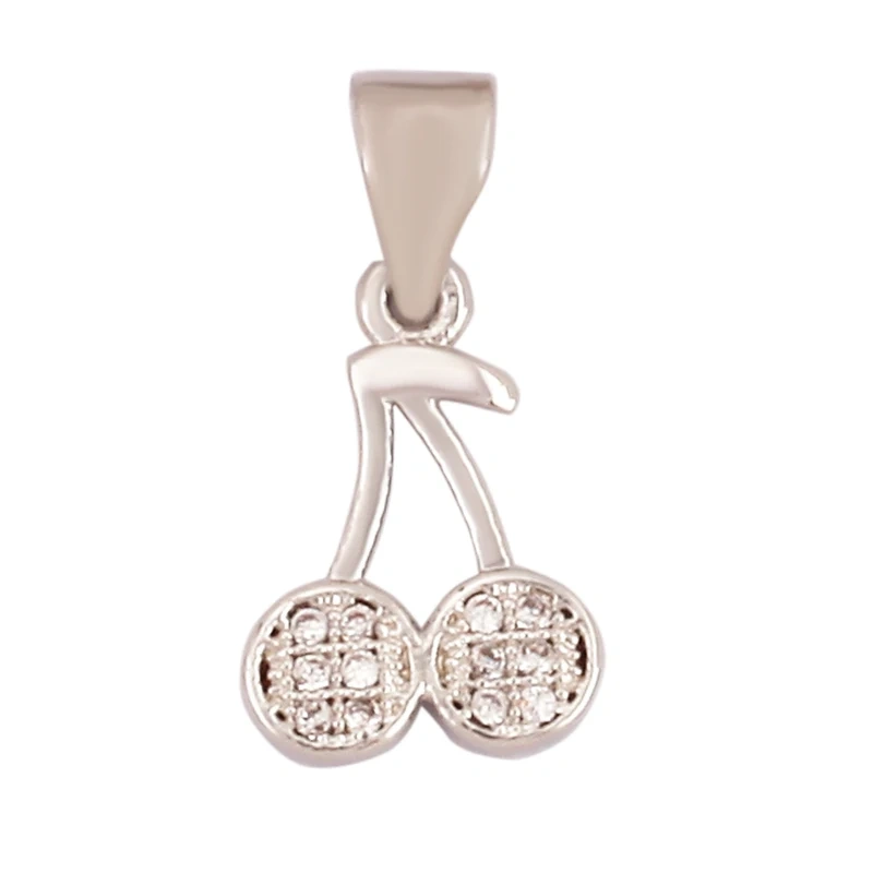 Cherry Pineapple Banana Cactus Mushroom Coconut Tree 18K Gold Charm Pendant,Bangle Earring Necklace Jewelry Findings Supply N30