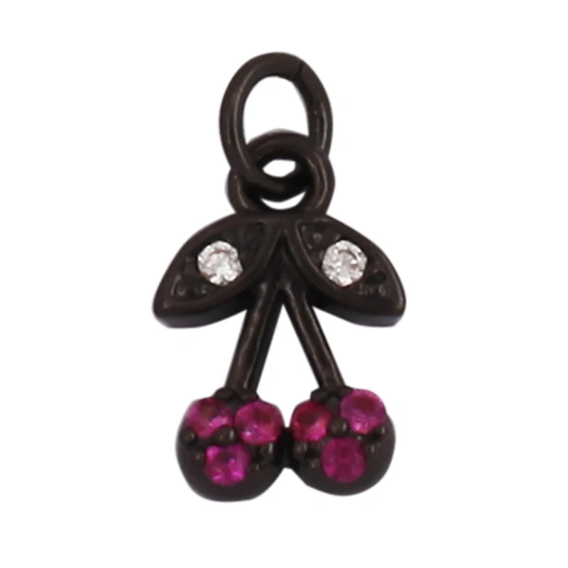 Cherry Pineapple Banana Cactus Mushroom Coconut Tree 18K Gold Charm Pendant,Bangle Earring Necklace Jewelry Findings Supply N30