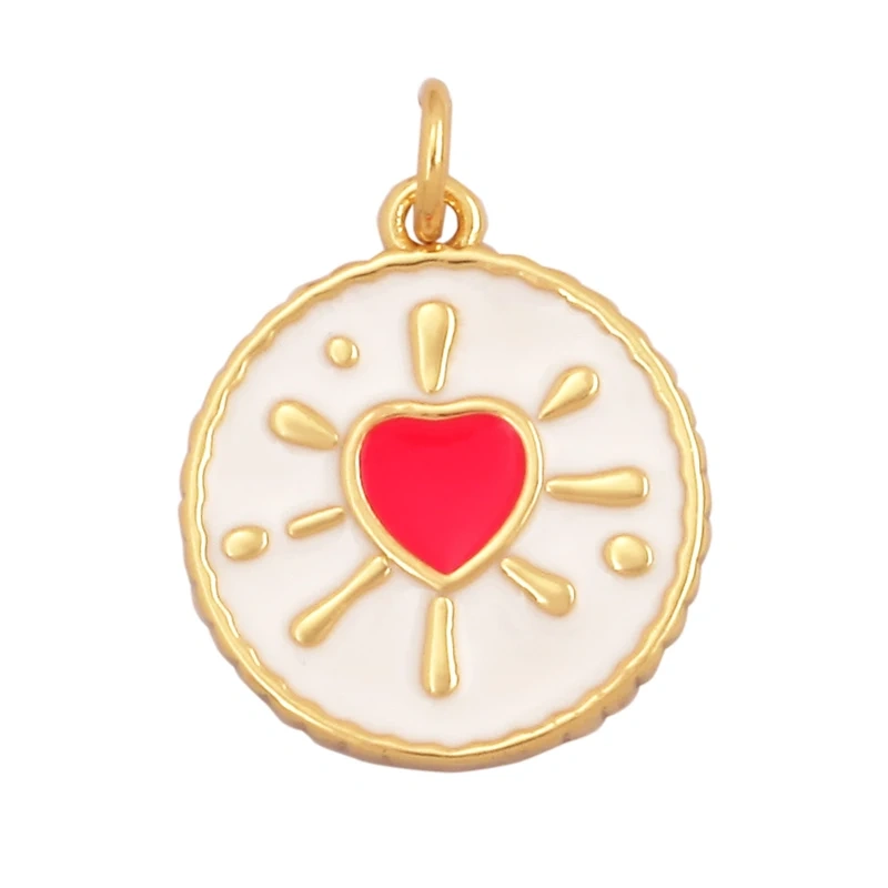 Angel Wing Flash Bolt Moon Star Heart Enamel Attachment for Necklace Bracelet Earring,Handy Craft Jewelry Supply Wholesale K07