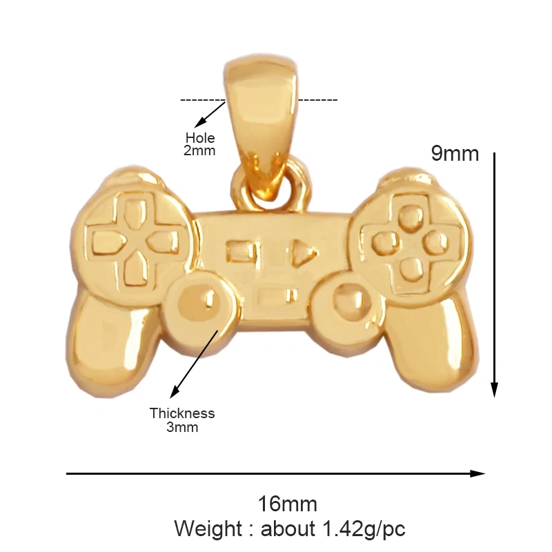 Trendy Sports Baseball Dumbbell Yoga Men's Boots Zirconia Paved Cloth Charm Pendant,18K Gold Necklace Craft Jewelry Supply L99