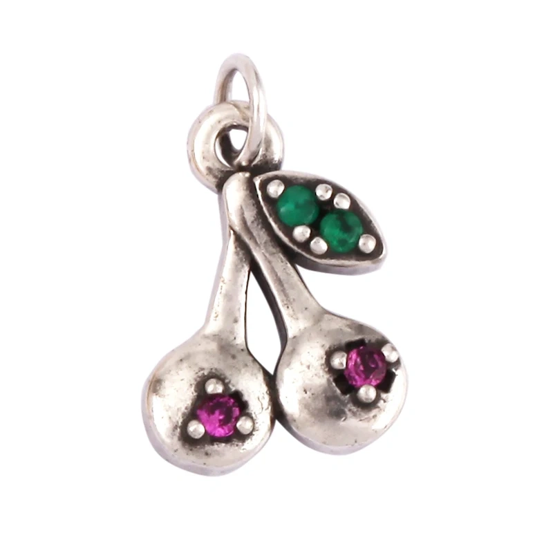 Cherry Pineapple Banana Cactus Mushroom Coconut Tree 18K Gold Charm Pendant,Bangle Earring Necklace Jewelry Findings Supply N30