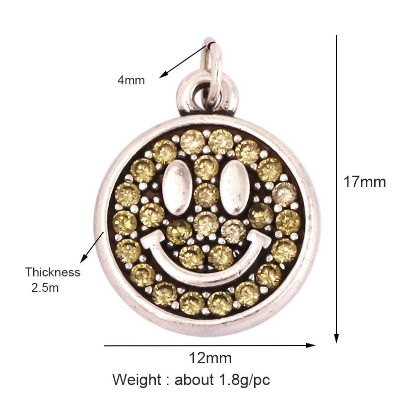 Happy Cry Face Expression Emotion  Love Call Me  Charm Pandent in Gold Colour, Jewelry Necklace Bracelet Making Supplies L92