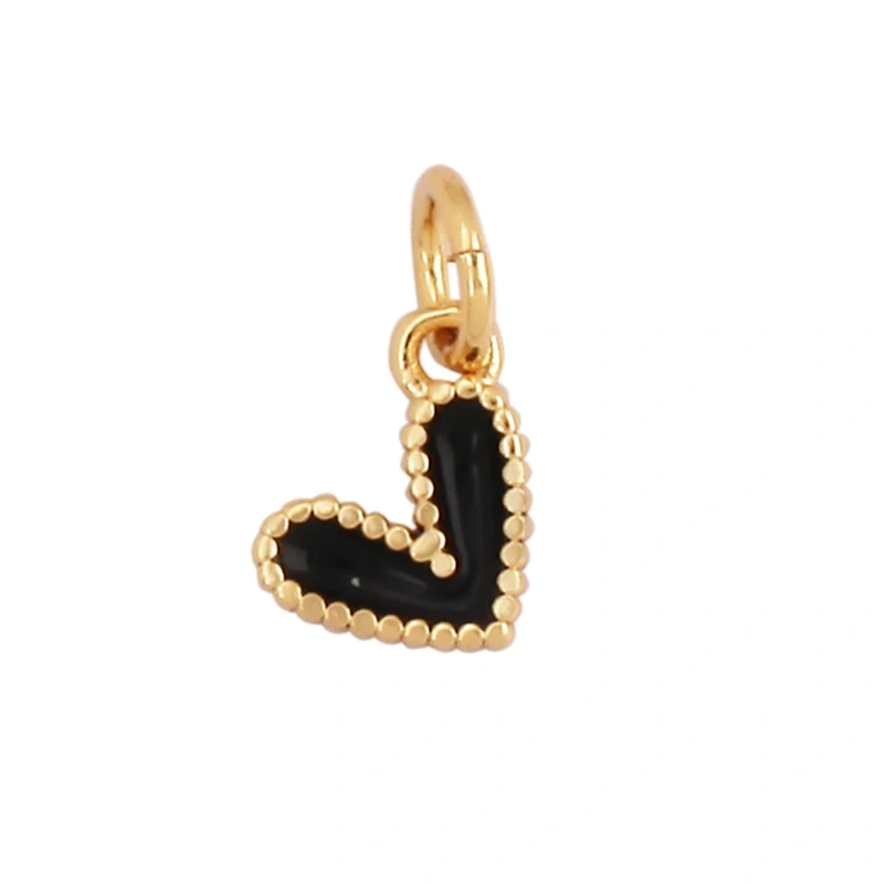 Trendy Colourful Enamel Dripping Oil Love Heart Charm Pendant,Cute Rainbow Round Coin Jewelry Necklace Accessories Supply L28