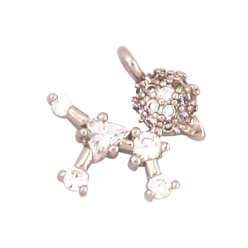 Unique Fine Bear Cow Unicorn Rabbit Giraffe Dinosaur Camel Fox Animal Charm Pendant,Cute 18K Gold Necklace Bracelet Jewelry Supply L43