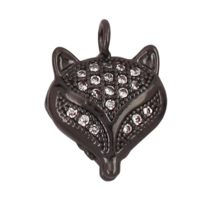 Unique Fine Bear Cow Unicorn Rabbit Giraffe Dinosaur Camel Fox Animal Charm Pendant,Cute 18K Gold Necklace Bracelet Jewelry Supply L43