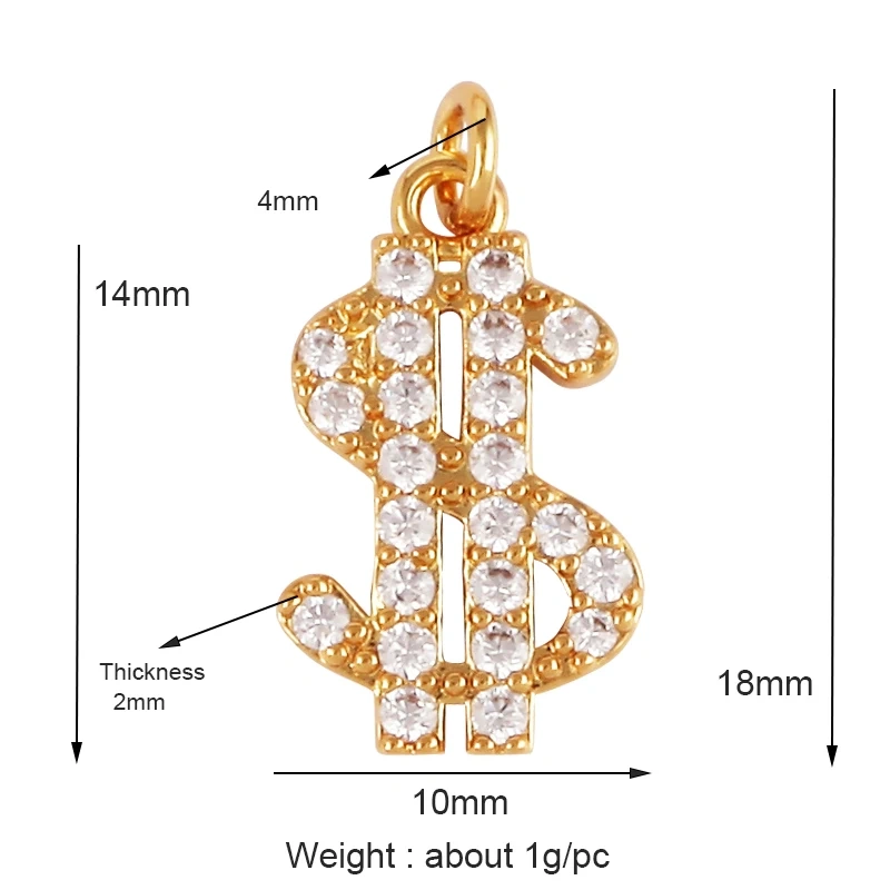 Statue of Liberty Angel Eagle Money Coin Charm Pendant,18K Gold Plated Colour,Necklace Bracelet for Handmade Jewelry Supply L27