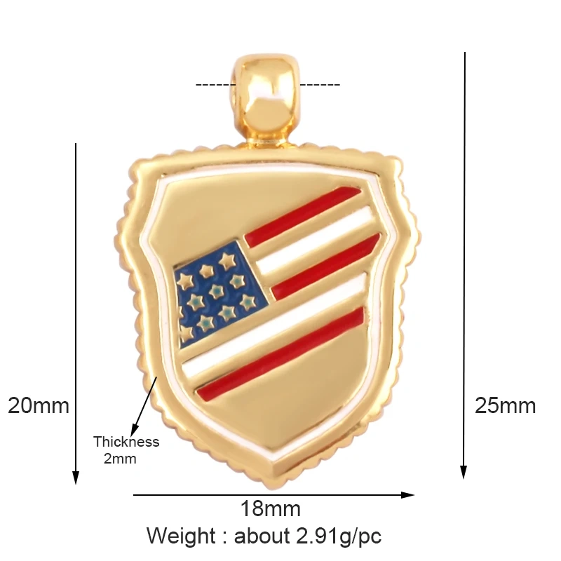 Statue of Liberty Angel Eagle Money Coin Charm Pendant,18K Gold Plated Colour,Necklace Bracelet for Handmade Jewelry Supply L27