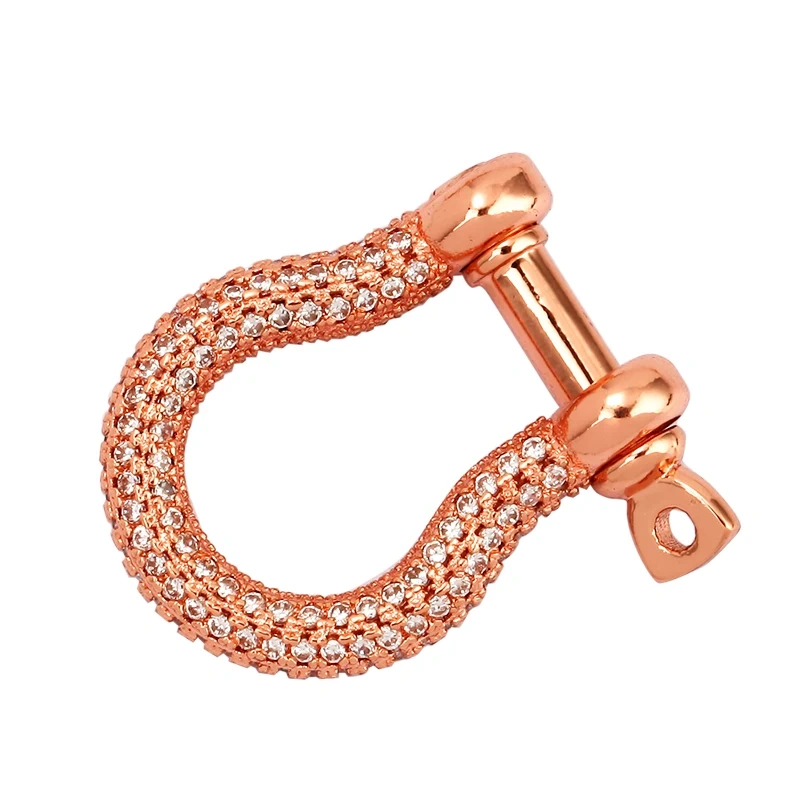 Trendy Horse Foot Carabiner Mountaineering Style Screw on Buckle Clasp,Luxuary Handmade Hooks Jumbo Chain Jewelry Supplies K43