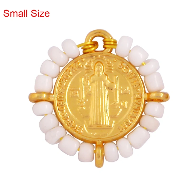 Fashion Bohemian Style Colourful Seed Glass Beads Charm Pendant,Religious Jesus Virgin Mary Jewelry Necklace Bracelet Supply K50
