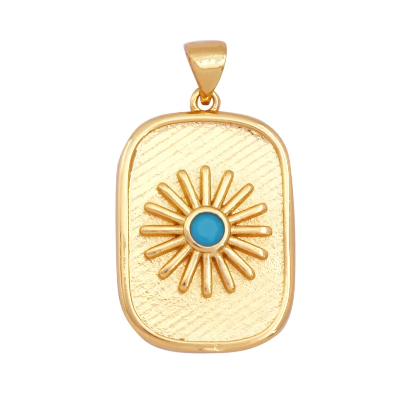 Romantic Sweet Fashion Colorful Rose Sun Flower Bamboo Tree Charm Pendant,Enamel Coin Rainbow Girl Gift Party Jewelry Supply K44