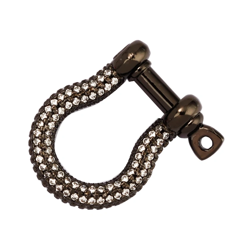 Trendy Horse Foot Carabiner Mountaineering Style Screw on Buckle Clasp,Luxuary Handmade Hooks Jumbo Chain Jewelry Supplies K43