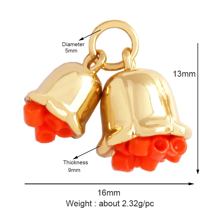 Romantic Sweet Fashion Colorful Rose Sun Flower Bamboo Tree Charm Pendant,Enamel Coin Rainbow Girl Gift Party Jewelry Supply K44