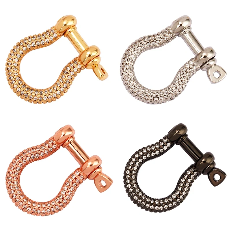 Trendy Horse Foot Carabiner Mountaineering Style Screw on Buckle Clasp,Luxuary Handmade Hooks Jumbo Chain Jewelry Supplies K43