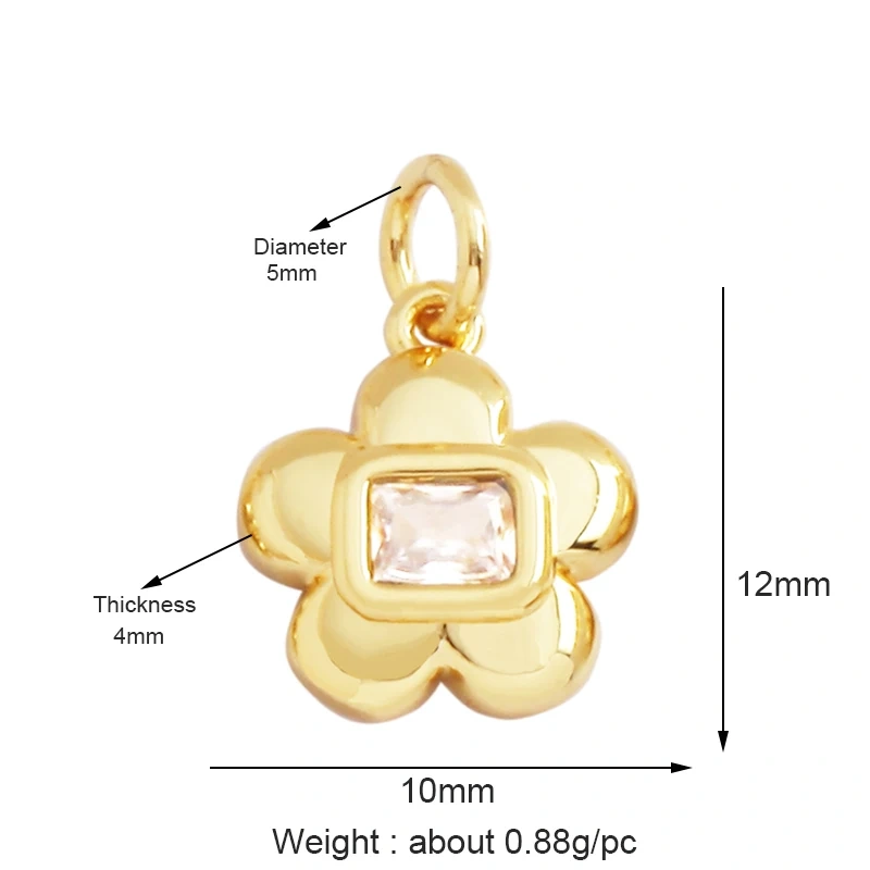 Fashion Romantic Sweet Colorful Rose Sun Lotus Flower Tree Charm Pendant,Enamel Coin Rainbow Girl Gift Party Jewelry Supply L56