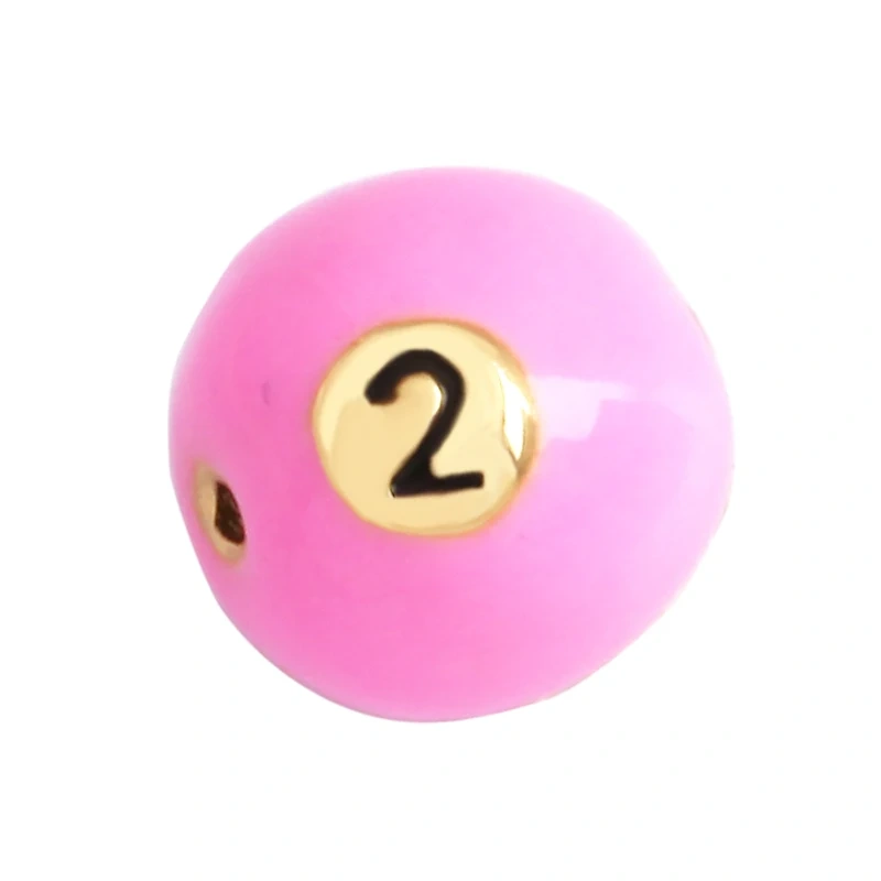Newest Billiards Dice Camera Purse Lip Zircon Colourful Enamel Bead,18K Gold Brass Bracelet Components Accessories Supplies M72