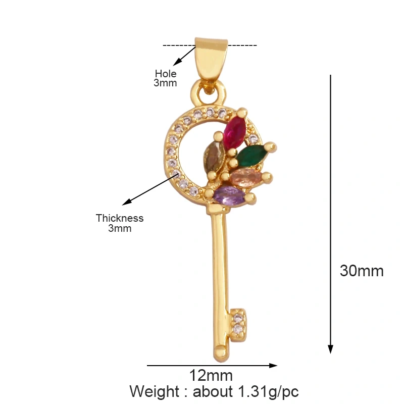 Colourful Oil Dropped Enamel Star Flower Heart Key Charm Pendant,Necklace Bracelet Pendant Jewelry Making Handy Craft Supply M65