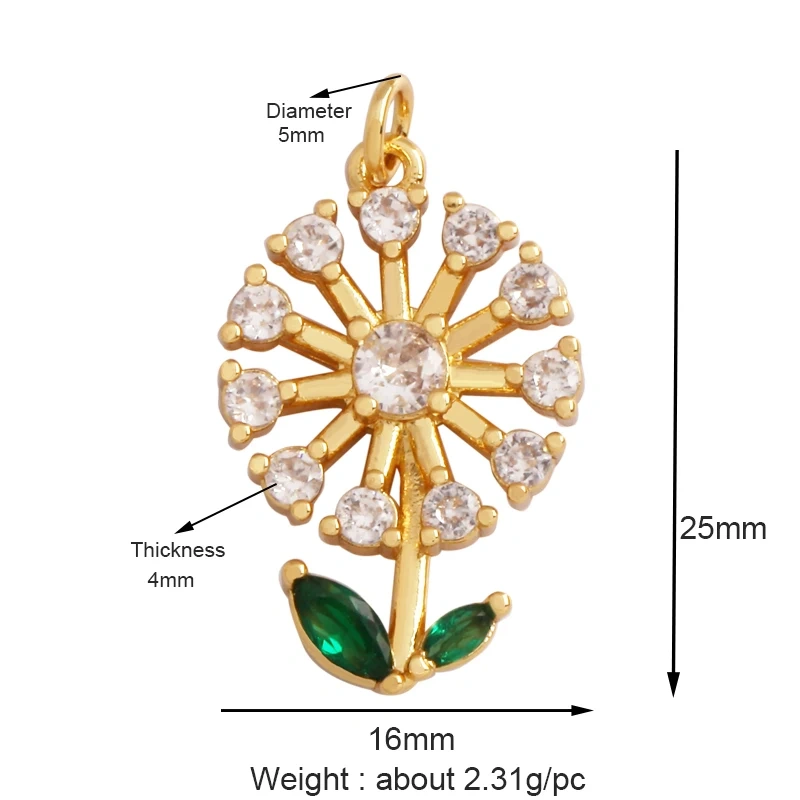 Fashion Romantic Sweet Colorful Rose Sun Lotus Flower Tree Charm Pendant,Enamel Coin Rainbow Girl Gift Party Jewelry Supply L56