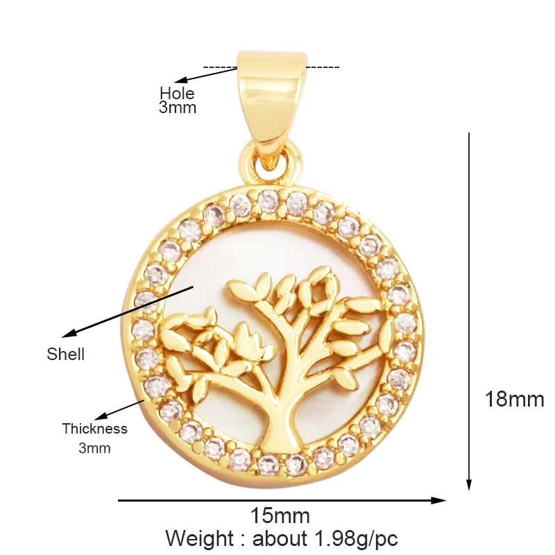 Fashion Romantic Sweet Colorful Rose Sun Lotus Flower Tree Charm Pendant,Enamel Coin Rainbow Girl Gift Party Jewelry Supply L56