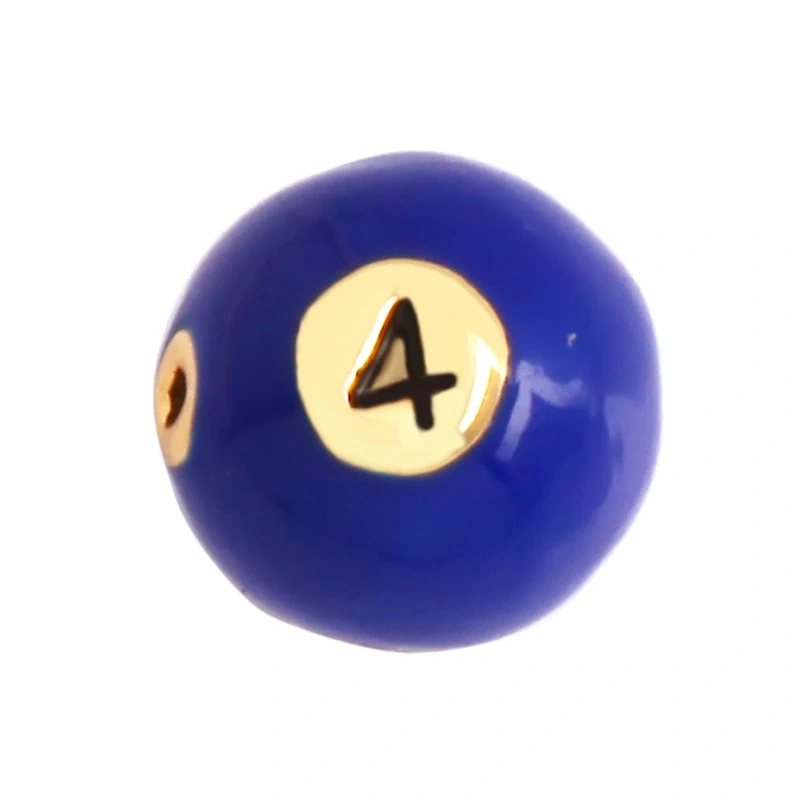 Newest Billiards Dice Camera Purse Lip Zircon Colourful Enamel Bead,18K Gold Brass Bracelet Components Accessories Supplies M72