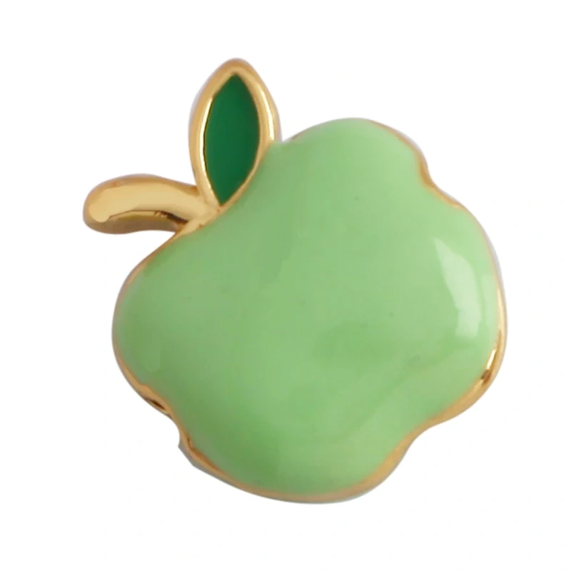 Colourful Enamel Cherry Apple Watermelon Mushroom French Fries Bead,18K Gold Plated DIY Bracelet Necklace Accessories Supply M72