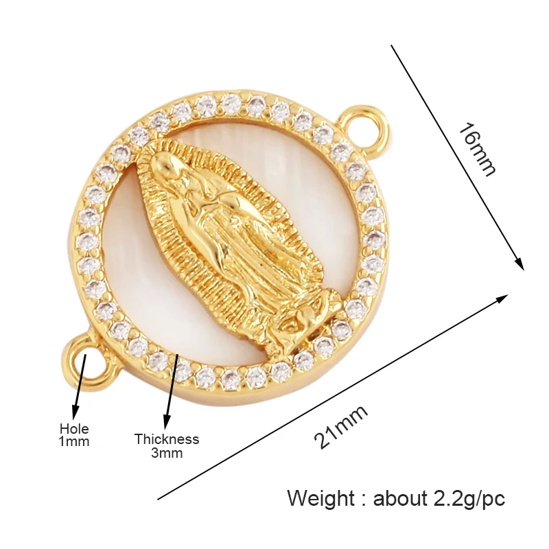 Trendy Butterfly Elephant Star Snowflake Connector,18K Gold Plated Zircon Charm Jewelry Findings Bracelet Necklace Supplies P18