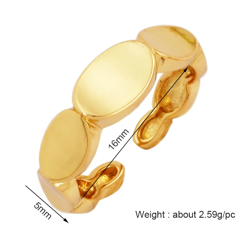 Vintage Fashion Hip-hop Punk Bronze Antique Gold Ring,18K Gold Plated Open Adjustable Rings Charm Jewelry Findings Supplies P30