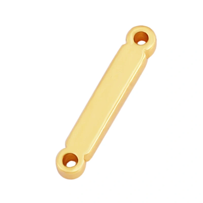 Trendy Initial Letter Alphabet Name Connector,18K Gold Bracelet Necklace Charm Jewelry Findings Components Clasps Supplies M45