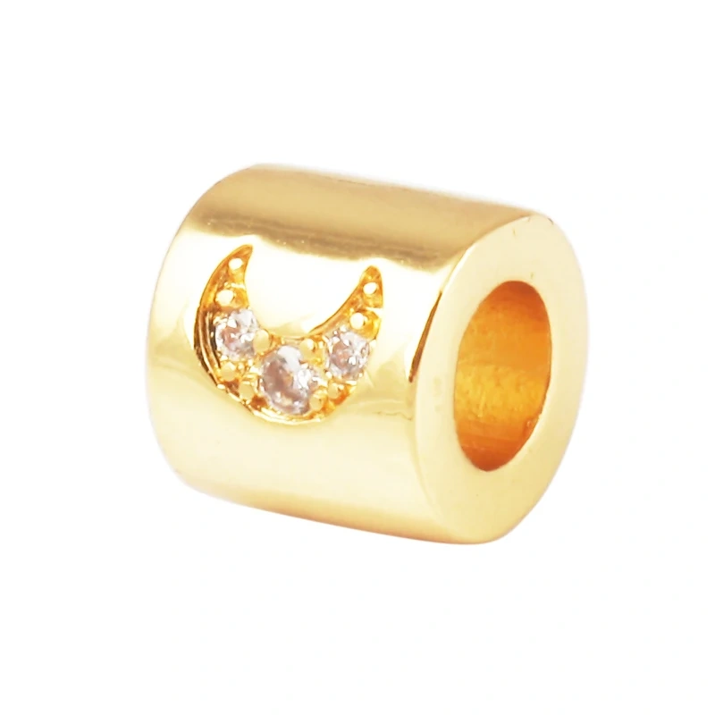 Bullet Hexagonal Safe Star Moon Sun Cross Protect Hand Drum Evil Eye Spacor Tube,Based Bracelet Elements Knotting Supplies L89