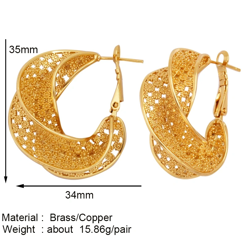 Fashion Elegant Luxury Flashing Bolt Big Hoop Earring,Bohemian Style Geometry 18K Gold Plated Colorful Enamel Jewelry Supply P05