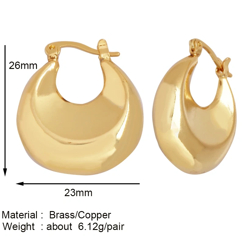 Fashion Elegant Luxury Flashing Bolt Big Hoop Earring,Bohemian Style Geometry 18K Gold Plated Colorful Enamel Jewelry Supply P05