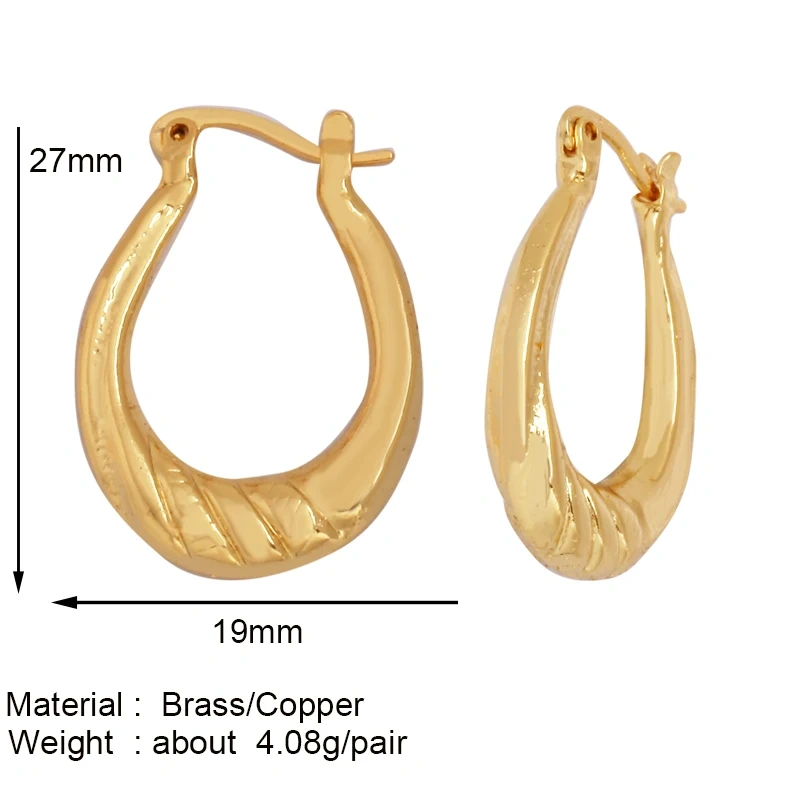 Fashion Elegant Luxury Flashing Bolt Big Hoop Earring,Bohemian Style Geometry 18K Gold Plated Colorful Enamel Jewelry Supply P05