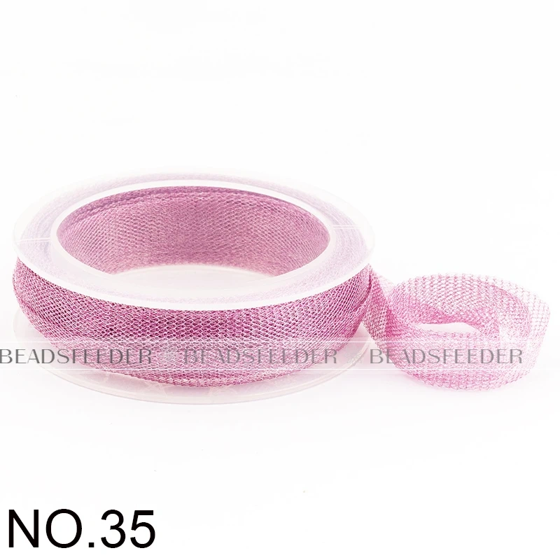 Soft Titanium Tubular Mesh Ribbon,6mm/12mm/20mm , Gold Silver Italian Metal Wire Mesh Ribbon lace,Wedding jewelry Craft supplies