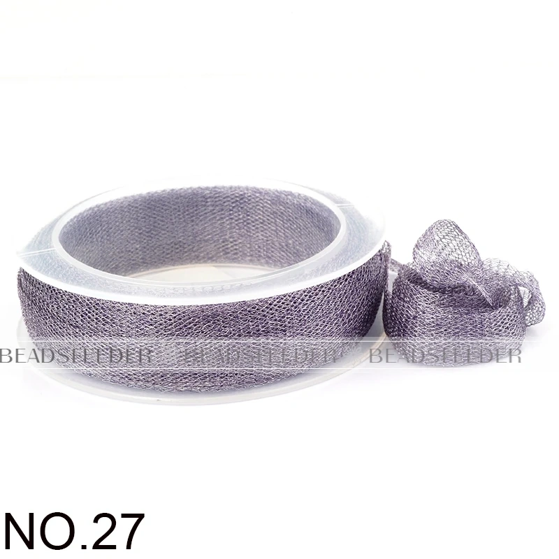 Soft Titanium Tubular Mesh Ribbon,6mm/12mm/20mm , Gold Silver Italian Metal Wire Mesh Ribbon lace,Wedding jewelry Craft supplies