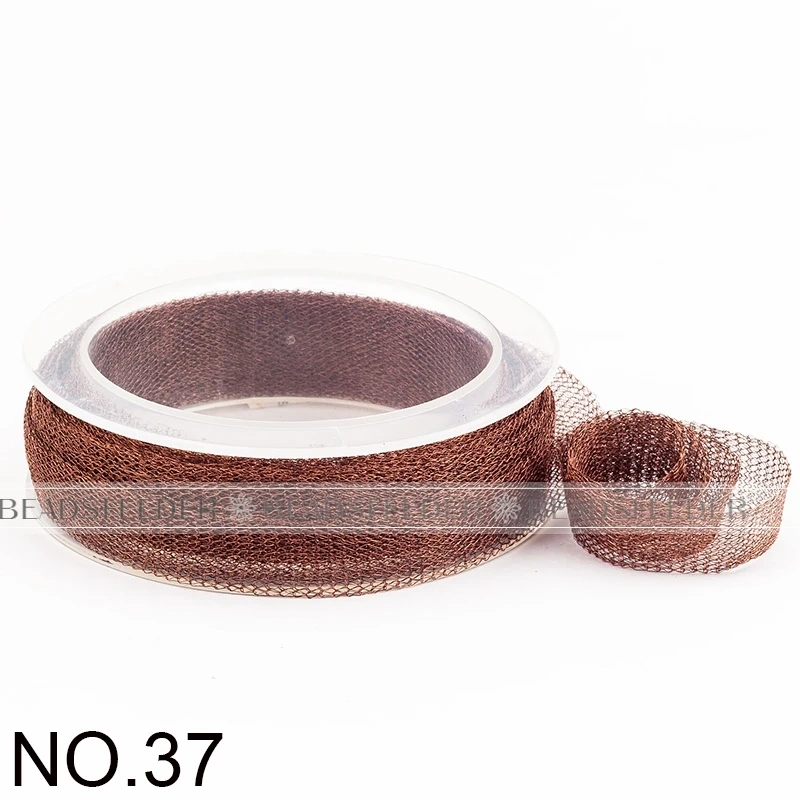 Soft Titanium Tubular Mesh Ribbon,6mm/12mm/20mm , Gold Silver Italian Metal Wire Mesh Ribbon lace,Wedding jewelry Craft supplies