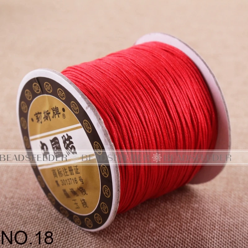 Chinese knotting Jade Thread 0.8mm 120 Meters Roll , popular for Jewelery Design , Friendship knotting Bracelet Making Supplies