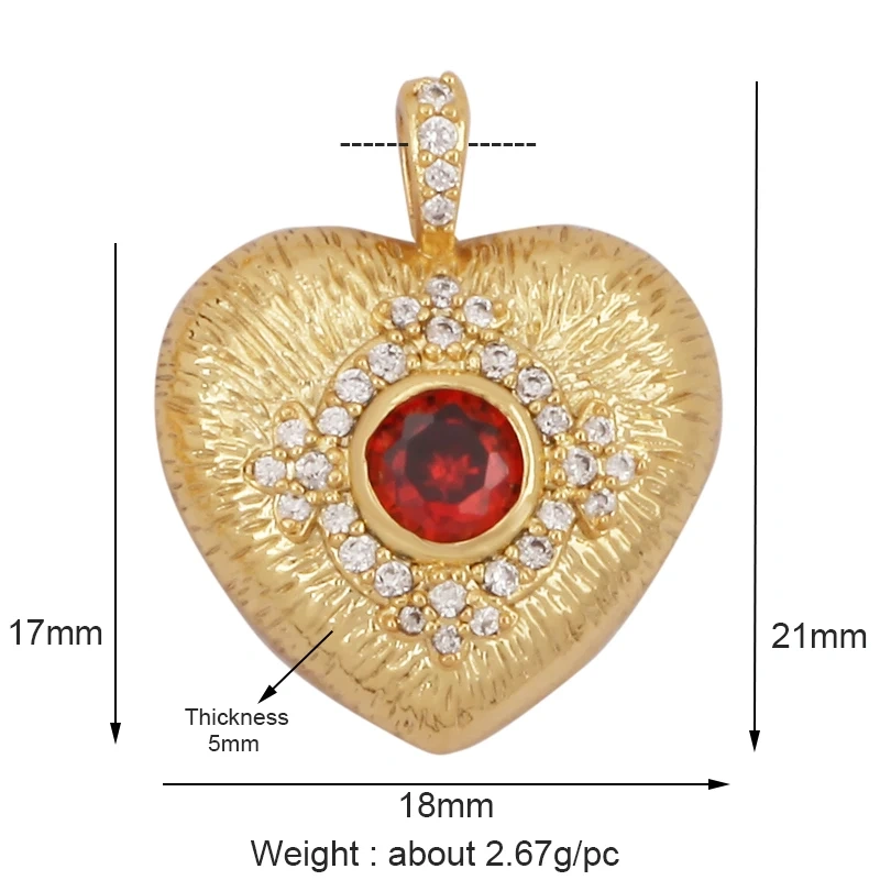 Classic Star Heart Flower Hand Geometry Shape Gemstone Jewelry Findings,Fashion 18k Gold Inlaid Zirconia Necklace  Supply L44